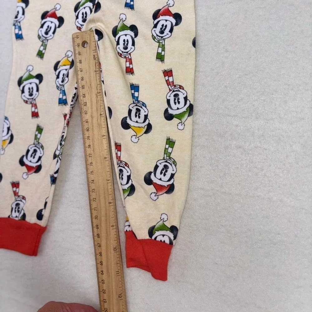 DISNEY‎ Christmas Mickey Mouse Pajama Set Toddler Pluto Long Sleeve NEW 2T